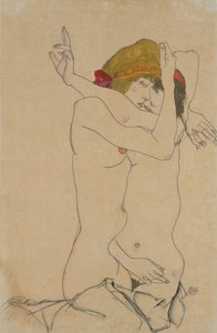 Twee Vrouwen die Elkaar Omhelzen, 1913