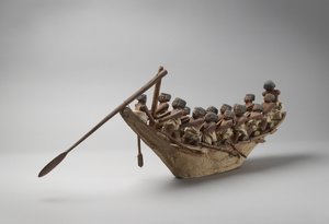 Model van een begrafenisboot, uit Beni Hasan, waarschijnlijk Middenrijk, c.2060-1786