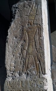 Bas-reliëf, dodentempel van koningin Hatshepsut, Djeser-Djeseru (Heilige der Heiligen), Deir el-Bahri, Luxor, Thebe (UNESCO Werelderfgoed) door Egyptian 18th Dynasty