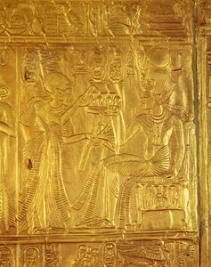 Detail van het Gouden Heiligdom, uit het graf van Toetanchamon