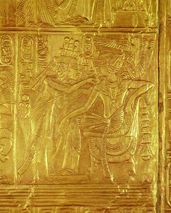 Detail van het Gouden Heiligdom, uit het graf van Toetanchamon