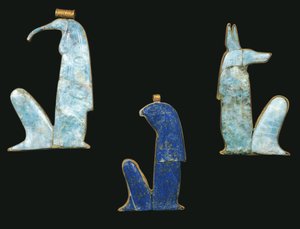 Egypte, Thebe, Luxor, Vallei der Koningen, Graf van Toetanchamon, schatten van Toetanchamon, amuletten