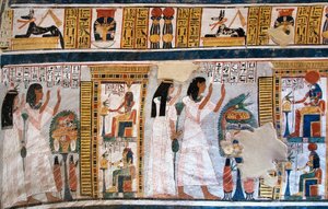 Egyptische oudheid: mensen van het graf van Roy door Egyptian 18th Dynasty