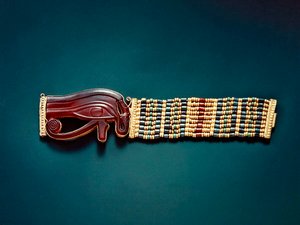 Flexibele kralenarmband, uit het graf van Toetanchamon, Nieuwe Koninkrijk