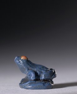 Kikker Amulet, c.1380-1330 v.Chr. door Egyptian 18th Dynasty