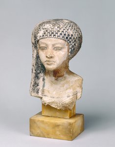 Hoofd van Amarna Prinses, ca. 1353-37 v.Chr. door Egyptian 18th Dynasty