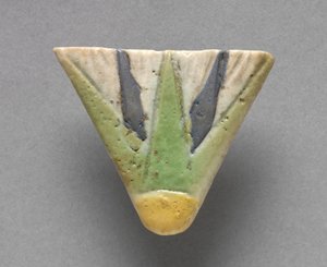 Lotusbloem Halsketting Terminal, ca. 1391-1337 v.Chr. door Egyptian 18th Dynasty