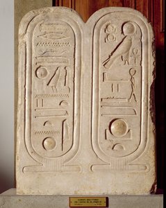 Reliëf met de cartouche van Amenophis IV (1379-1362) Nieuwe Koninkrijk, ca. 1372-1354 v.Chr.