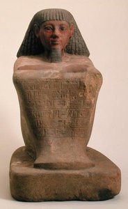 Standbeeld van de schrijver Maaniamen, midden 15e eeuw v.Chr., Nieuwe Koninkrijk door Egyptian 18th Dynasty