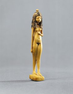 Beeldje van een naakt meisje, Nieuwe Koninkrijk, c.1390-1353 v.Chr.