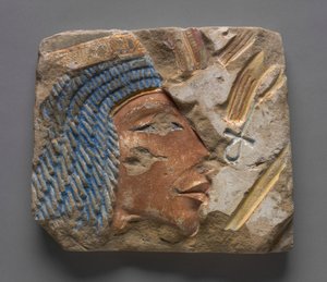 Talatat: Portret van Nefertiti door Egyptian 18th Dynasty