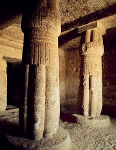 Uitzicht op de grafkapel van Meryre door Egyptian 18th Dynasty
