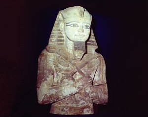 Kolossus van Ramses II (1279-1213 v.Chr.) (detail) door Egyptian 19th Dynasty