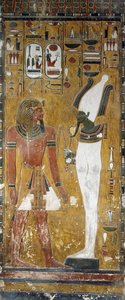 Osiris en Seti I, detail (detail)