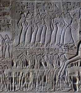De gevangenen (detail) door Egyptian 19th Dynasty