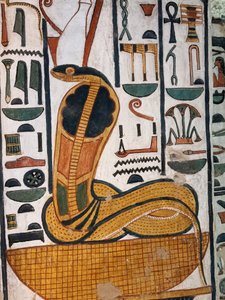 Graf van Nefertari / Egyptische godin Wadjet door Egyptian 19th Dynasty