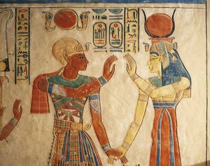 Egypte, Luxor, Oud Thebe, Vallei der Koninginnen, Amonherkhopeshaf
