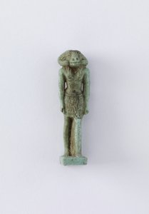Staand beeld van de godheid Khnum, Saite-periode, 664-525 v.Chr.