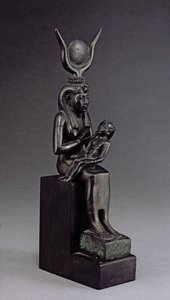 De godin Isis die de zuigeling Horus voedt, Late Periode