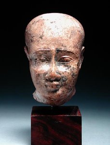 Mannelijk hoofd, ca. 350 v.Chr. door Egyptian 30th Dynasty