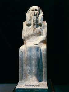 Standbeeld van Farao Gioser, uit Saqqara, dynastie III