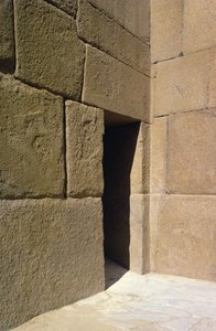Granieten muur van de Vallei Tempel van Khafre, Oude Koninkrijk