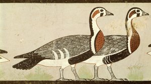 Meidum-ganzen, uit het graf van Nefermaat en Atet, Oude Koninkrijk, c.2620 v.Chr. door Egyptian 4th Dynasty