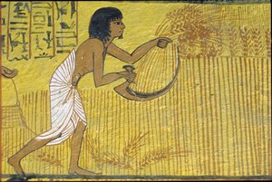 Oud Egypte, muurschildering, graf van Sennedjem, graf van de edelen, Thebe, Deir el Medina