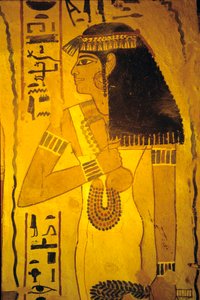Oude Egypte, muurschildering, Tombe van Sennufer, Tombe van de Edelen, Thebe door Egyptian Egyptian