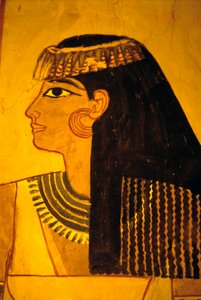 Oud Egypte, Muur schildering, Graf van Sennufer, Graf van de Edelen, Thebe door Egyptian Egyptian