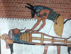 Anubis, Inherkhaou Graf, Deir El Medineh door Egyptian Egyptian