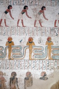 Nubische zwarte slaven, graf van Ramses IX, Luxor door Egyptian Egyptian