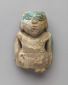 Statuette van een staande man, Vroeg-dynastieke periode, ca. 3000-2675 v.Chr. (faience) door Egyptian Egyptian
