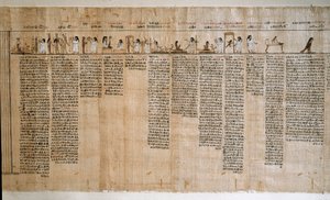 Egyptische oudheid: Papyrus van een Dodenboek. Ptolemeïsche periode. Turijn, Egyptisch Museum