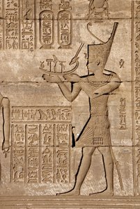 Egyptische oudheid: Romeinse mammisi ter herdenking van de geboorte van Ihy, zoon van Isis (detail)