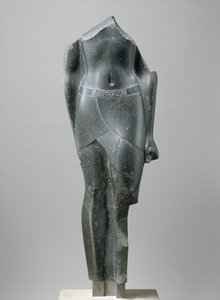 Torso van een Ptolemaeïsche koning, gegraveerd met cartouches van een late Ptolemaeus