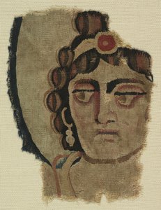 Fragment van een Vrouwenhoofd, Koptisch