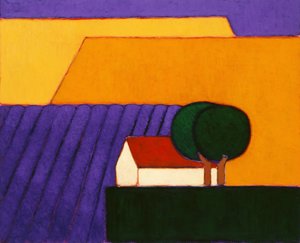 Lavendelveld, Provence, 2004