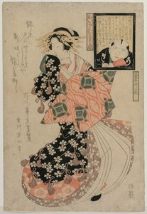 Ogen voor het Bekijken van een Courtisane, ca. 1810 door Kikugawa Eizan