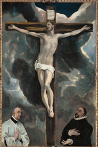 Christus aan het kruis en twee schenkers - ...