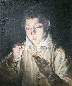 Jongen die een kooltje blaast door El (1541 1614) Greco