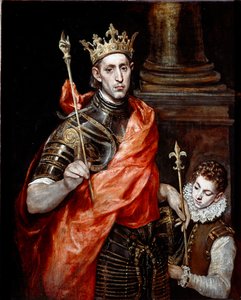 Saint Louis, koning van Frankrijk en een page door El Greco