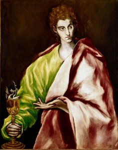 De apostel Sint Johannes de Evangelist door El Greco
