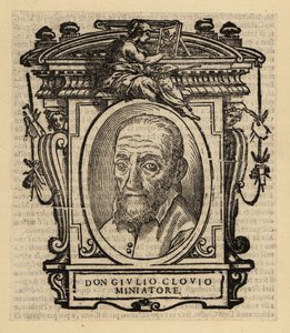 Portret van Giorgio Giulio Clovio, verluchter, miniaturist en schilder geboren in Kroatië, actief in Renaissance Italië