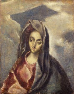 De Madonna, ca. 1600 door El Domenico (after) Greco