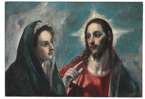Christus neemt afscheid van zijn Moeder