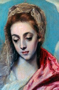 Heilige Familie met St. Anna (detail), ca. 1590-1595 door El Greco
