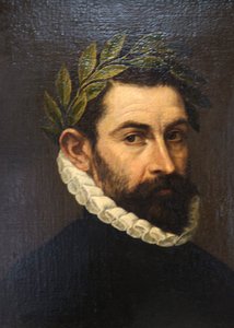 Portret van de dichter Alonso Ercilla y Zuniga, ca. 1576-1578 door El Greco
