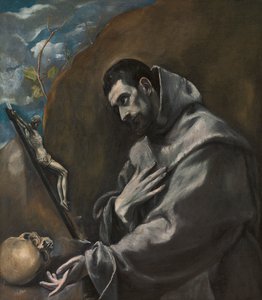 Sint Franciscus van Assisi in Meditatie
