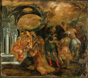 De Aanbidding der Wijzen, 1565-1567 door El Greco